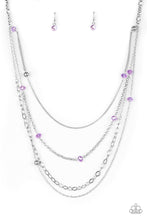 Load image into Gallery viewer, Glamour Grotto Purple Necklace