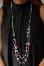 Load image into Gallery viewer, Gleam Weaver Purple Necklace