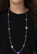 Load image into Gallery viewer, Glossy Glamorous Purple Necklace