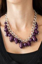 Load image into Gallery viewer, Gorgeously Globetrotter Purple Necklace