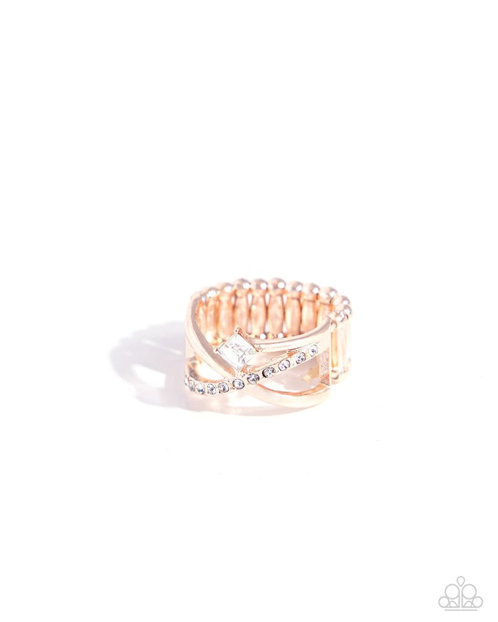 Elegantly Engaged Rose Gold Ring