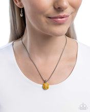 Load image into Gallery viewer, Throw a Softball Yellow Necklace