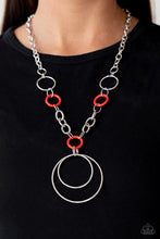 Load image into Gallery viewer, Hoop du Jour Red Necklace
