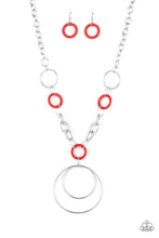 Load image into Gallery viewer, Hoop du Jour Red Necklace