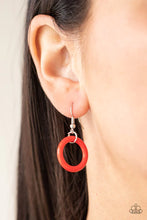 Load image into Gallery viewer, Hoop du Jour Red Necklace