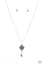 Load image into Gallery viewer, Got It On Lock Purple Necklace