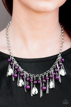 Load image into Gallery viewer, Here Comes the Storm Purple Necklace