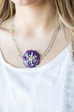 Load image into Gallery viewer, Hibiscus Hula Purple Necklace