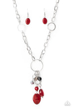 Load image into Gallery viewer, Lay Down Your Charms Red Necklace