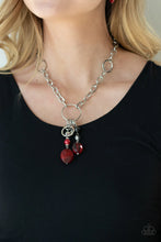 Load image into Gallery viewer, Lay Down Your Charms Red Necklace