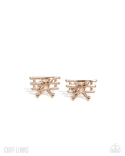 Load image into Gallery viewer, Wright Here! Gold Cuff Links