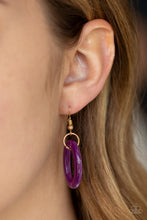 Load image into Gallery viewer, I Have a Haute Date Purple Acrylic Necklace