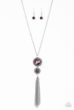Load image into Gallery viewer, I Wheel If You Wheel Purple Necklace