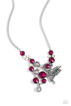 Load image into Gallery viewer, As Luck Would HALF It Pink Necklace