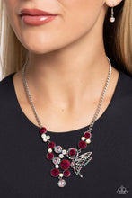 Load image into Gallery viewer, As Luck Would HALF It Pink Necklace