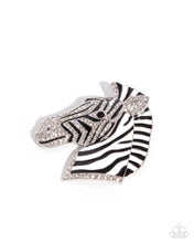 Load image into Gallery viewer, Zebra Pen Black Brooch