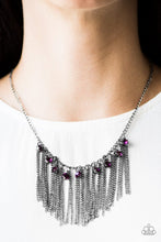Load image into Gallery viewer, In For the Long Runway Purple Necklace