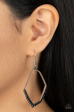 Load image into Gallery viewer, Bent On Success Black Earrings