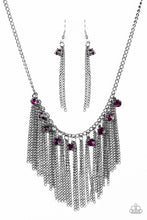 Load image into Gallery viewer, In For the Long Runway Purple Necklace