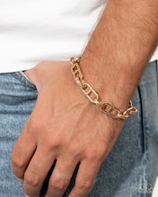 Load image into Gallery viewer, Wheel Boss Men’s Gold Bracelet
