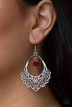 Load image into Gallery viewer, Garden Society Red Earrings
