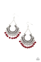 Load image into Gallery viewer, Glow Down In Flames Red Earrings