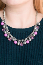 Load image into Gallery viewer, Keep a Glow Profile Purple Necklace