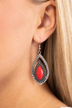 Load image into Gallery viewer, Twisted Trailblazer Red Earrings