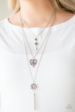 Load image into Gallery viewer, Love Opens All Doors Purple Necklace