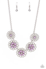 Load image into Gallery viewer, Mandala Mosaic Purple Necklace