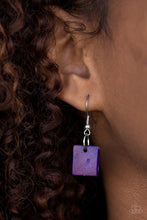 Load image into Gallery viewer, Me, Myself, and Island Purple Wood Necklace