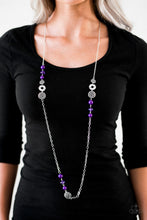 Load image into Gallery viewer, Midnight Musical Purple Necklace