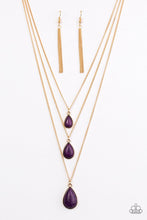 Load image into Gallery viewer, Mountain Tears Purple Necklace