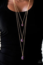 Load image into Gallery viewer, Mountain Tears Purple Necklace