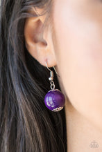 Load image into Gallery viewer, Oh My Miami Purple Wood Necklace