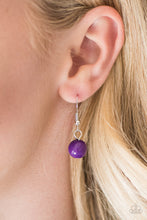 Load image into Gallery viewer, Set the World on Wire Purple Necklace