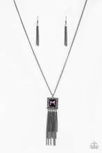 Load image into Gallery viewer, Shimmer Sensei Purple/Gunmetal Necklace