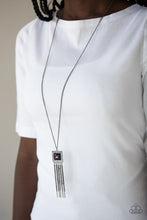 Load image into Gallery viewer, Shimmer Sensei Purple/Gunmetal Necklace