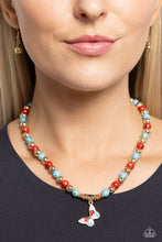 Load image into Gallery viewer, Speckled Story Red Necklace