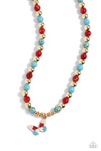 Load image into Gallery viewer, Speckled Story Red Necklace