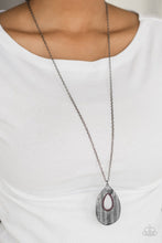 Load image into Gallery viewer, Stop Teardrop and Roll Purple Necklace