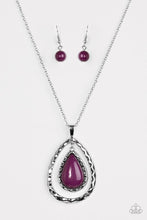 Load image into Gallery viewer, Stormy Sahara Purple Necklace