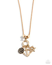 Load image into Gallery viewer, Nuanced Nautical Gold Necklace