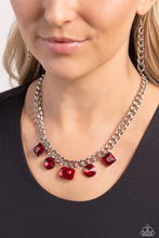 Load image into Gallery viewer, Alternating Audacity Red Necklace