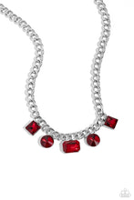 Load image into Gallery viewer, Alternating Audacity Red Necklace