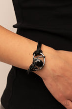 Load image into Gallery viewer, Keep Your Distance Black Magnetic Bracelet