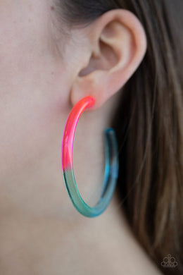 Awesome Aura Acrylic Multi Hoop Earring