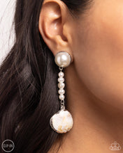 Load image into Gallery viewer, Oceanic Occasion White Clip-on Earring