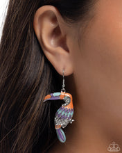 Load image into Gallery viewer, Toucan Tourist Orange Earrings