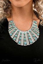 Load image into Gallery viewer, The Ebony Turquoise Zi Necklace 2022